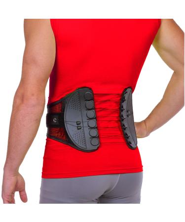 BraceAbility Spine Sport Back Brace - Athletic Men's and Women's Workout Lumbar Corset for Exercising Running Golfing Driving Fishing Active Nurses and Police Work (Medium) Medium (Pack of 1) - Buy Online on GoSupps.com