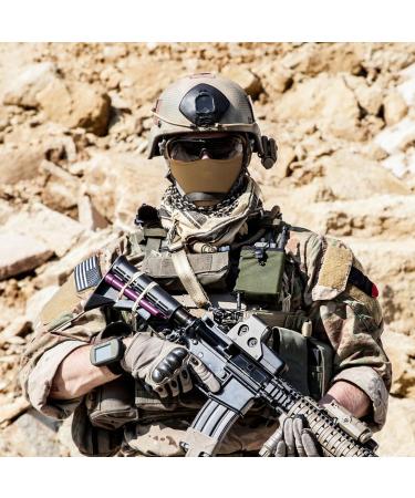 Qavctw Tactical Shooting Mask - Foldable Silicone Airsoft Mask for Outdoor Sports | Breathable Half Face Mask for Paintball Hunting Riding & Climbing - Buy Online on GoSupps.com