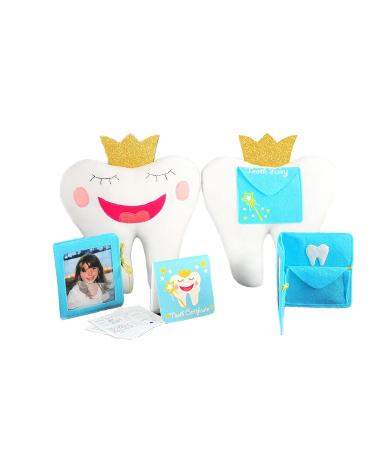 Tickle & Main Tooth Fairy Pillow Kit with Notepad and Keepsake Pouch - 3 Piece Set for Teeth, Notes, and Photos - Buy Online on GoSupps.com