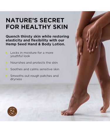Nag Champa Hemp Seed Hand & Body Lotion 7 Fl Oz - Soothes Dry Skin with Argan & Hemp Seed Oil - Vegan & Cruelty Free - Buy Online on GoSupps.com
