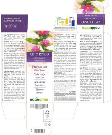 Zistrose (Cistus Incanus) Non-Alcoholic Tincture | Vegan Liquid Extract Drops 120ml | Natural Dietary Supplement - Buy Online on GoSupps.com