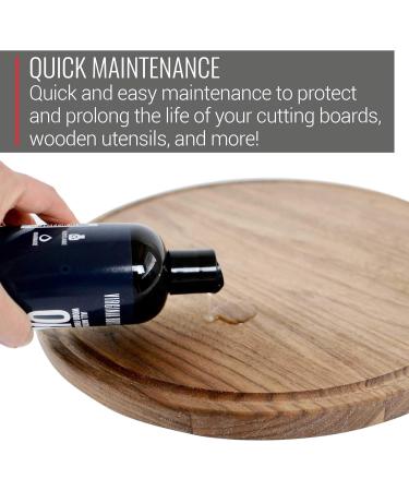 Buy Coconut Cutting Board Oil 8oz & Large Walnut Cutting Board 20x15 - Premium Quality for International Shipping - Buy Online on GoSupps.com