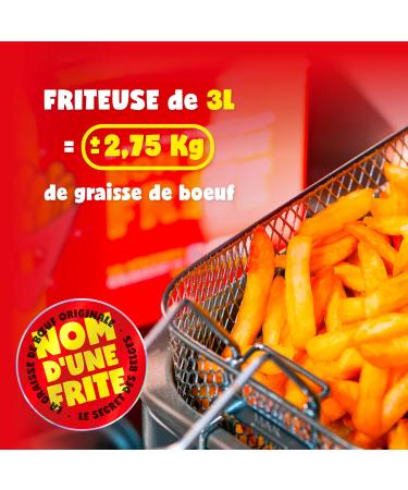 NAME OF A FRIES - The Secret of Belgian Fries! The real beef fat for fries - Pure no preservatives no additives. Made in Be - Buy Online on GoSupps.com