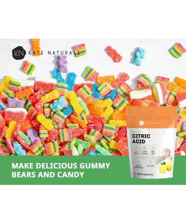 Kate Naturals Citric Acid - 8 oz Non-GMO Food Grade Powder for Bath Bombs Cheese Making Cleaning & More - Buy Online on GoSupps.com