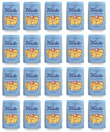 Barilla Pack of 20 Voiello Il Fusillo Bucato pasta no. 145 - 100% Italian wheat - 500g - Durum wheat stoneware pasta - Bronze design