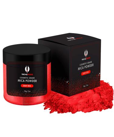 Deep Red Mica Powder for Epoxy Resin 56g / 2oz. Jar - TECHAROOZ 2 Tone Resin Dye Color Pigment Powder for Lip Gloss, Nails, Colorant for Slime Bath Bombs Soap Making Flag Red 3 - Deep Red - Buy Online on GoSupps.com