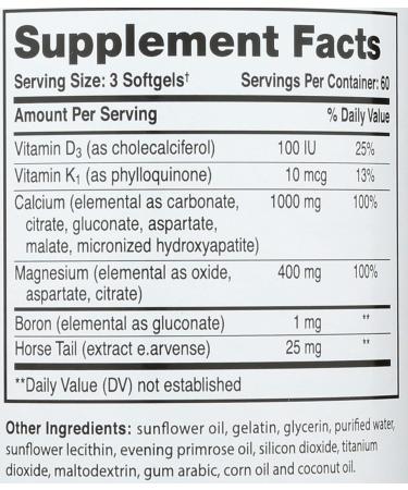 Phyto-Therapy Liquid Calcium with Magnesium Softgels 1000 mg 180 Count - Buy Online on GoSupps.com