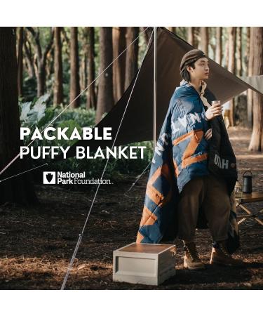 National Park Foundation Premium Puffy Camping Blanket | 650 Fill Power | Water-Resistant | Yellowstone Down - Buy Online on GoSupps.com
