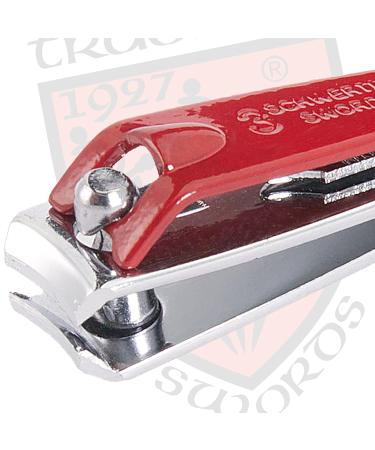 Three Swords Nail Clippers Set - 'CLIP' Fingernail & Toenail Clippers in Faux Leather Case (Red) | Buy Internationally - Buy Online on GoSupps.com