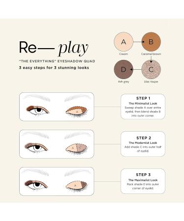 HALEYS Eyeshadow Quad Palette - Long-Wearing Talc-Free Vegan Makeup with Buttery Shades Matte & Glitter Smooth Blending - Buy Online on GoSupps.com