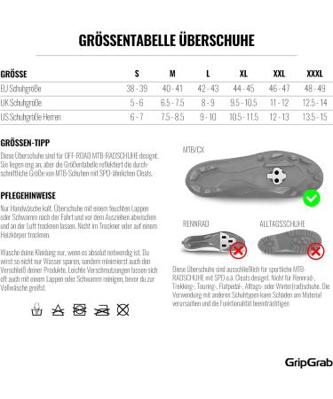 Buy Gripgrab RaceThermo X Neopren Winter MTB CX Gravel Bike Overshoes - Waterproof & Windproof - XL (44/45) - Ultimate Thermal Protection - Buy Online on GoSupps.com