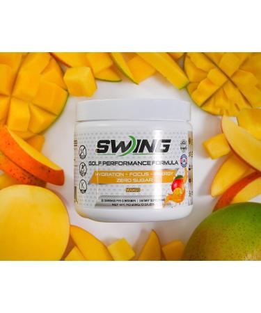 Swing Energy Performance Drink - 180mg Natural Caffeine | Pre-Workout Mango Flavor | Vitamins Minerals Hydration Joint Health & Energy Boost - Buy Online on GoSupps.com