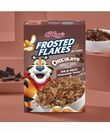 Kellogg's Frosted Flakes Cold Breakfast Cereal  8 Vitamins And Minerals  Kids Snacks  Chocolate  13.7oz Box (1 Box) - Buy Online on GoSupps.com
