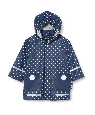 Playshoes Unisex Kid's Regenjacke Wind and Waterproof Raincoat Rainwear 104 navy points