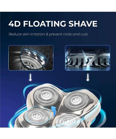 Shaver Replacement Blades for Skull Shaver Pitbull Gold & Silver - 12 Pack Compatible Heads for Pitbull Platinum Pro - Buy Online on GoSupps.com