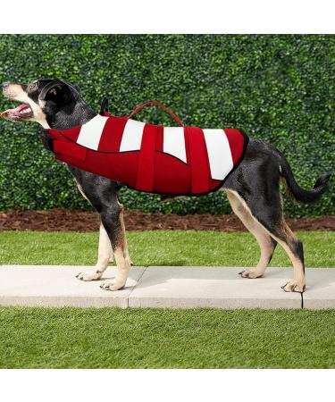 Wallpage Adjustable Dog Swimming Vest - Lifesaver Bathing Suit for Small Medium & Large Dogs | Durable & Comfortable Red Pet Vest - Buy Online on GoSupps.com
