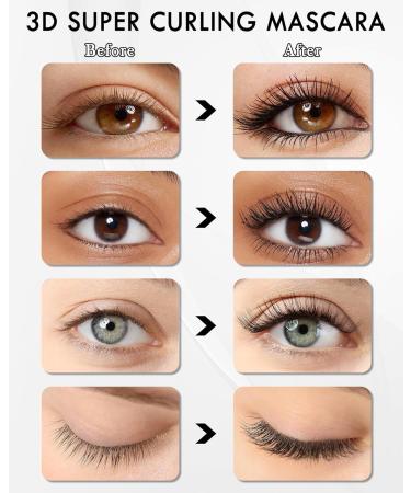 Waterproof Black Metal Mascara Judy 3D Curling Eyelash Iron Mascara Washable Extra Slim Metal Rod Mascara Wand Lengthening Long-Lasting Steel Tubing Hypoallergenic Mascara for Older Women (2Pcs) 2pcs Black - Buy Online on GoSupps.com