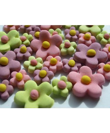 24x Blossoms Sugar Flowers - Easter Edible Fondant Cupcake Cake Toppers Spring Party - Buy Online on GoSupps.com