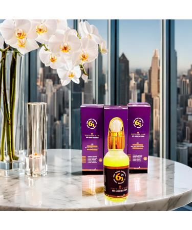 Anti-Aging Face Serum for Women | Vitamin C Retinol Collagen 6-in-1 Brightening Hydrating Serum with Hyaluronic Acid | Glowing Skin Fine Lines - 30ml - Buy Online on GoSupps.com