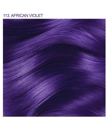Adore 113 African Violet Semi Permanent Hair Color - Vegan & Cruelty-Free - 4 Fl Oz - Buy Online on GoSupps.com