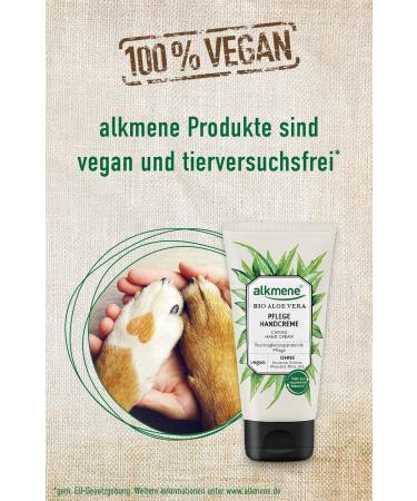 Alkmene Hand Cream with Organic Aloe Vera - Vegan Silicone-Free Paraben-Free 6x75ml Pack for Very Dry Hands - 6-Way Benefit Cream - Buy Online on GoSupps.com