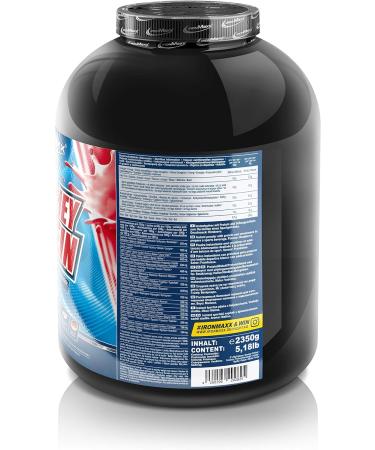 Ironmaxx 100% Whey Protein Powder - Raspberry Flavor (2.35kg) | Water-Soluble Protein | International Shipping Available - Buy Online on GoSupps.com