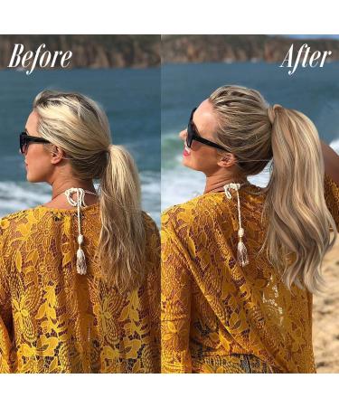 Messy Bun Hair Piece for Women Synthetic Long Curly Ponytail Hair Extensions Wraparound Ponytail 22 Inches Women Hair Accessories Bun Hair Extensions Hair Scrunchies (Color : 8-27 Size : 22inches) 22inches 8-27 - Buy Online on GoSupps.com