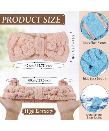 Zhehao 12 Pcs Microfiber Spa Headbands - Elastic Makeup Headbands for Women Girls - Ideal for Face Washing, Skincare, Shower, Yoga - 12 Colors - Buy Online on GoSupps.com
