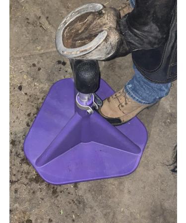 Hoof-It Blacksmith Hoof Stand & Rack in Purple | Premium Quality Hoof Care for Horses | International Shipping Available - Buy Online on GoSupps.com