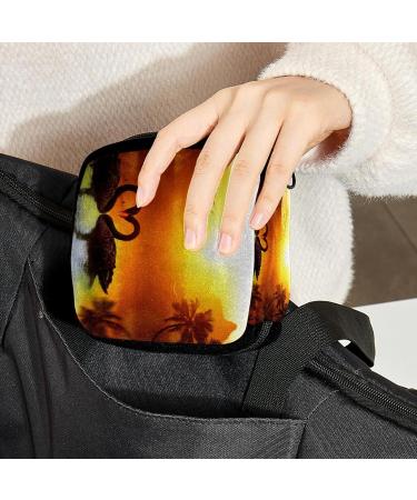 GIAPB Period Bag - Black Swan Heart Shape Color1864 | Sanitary Napkin Storage and Makeup Pouch - Buy Online on GoSupps.com