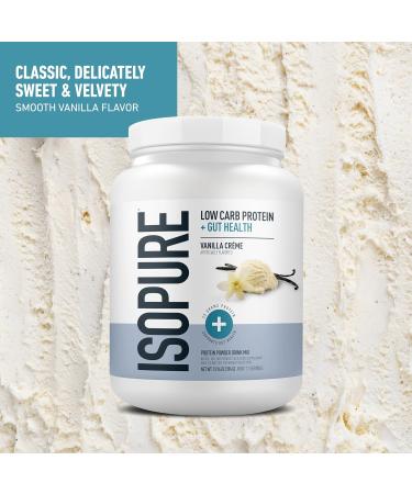 Isopure Protein + Gut Health & Immune Support Powder Vanilla Cr me 25g Whey Protein with Prebiotics & Vitamins 12 Servings (Pack of 1) Vanilla Cr me 12 Servings (Pack of 1) - Buy Online on GoSupps.com
