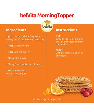 belVita Cranberry Orange Breakfast Biscuits - 5 Packs (4 Biscuits Per Pack) - Buy Online on GoSupps.com