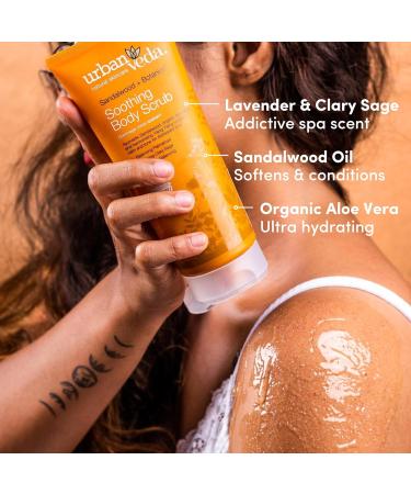 Urban Veda Soothing Body Scrub | Exfoliating Body Scrub for Sensitive Skin| Vitamin E Walnut & Pumice Body Exfoliator Scrub | Soothing & Calming | Dead Skin Remover | Exfoliating Body Wash | 200 ML - Buy Online on GoSupps.com