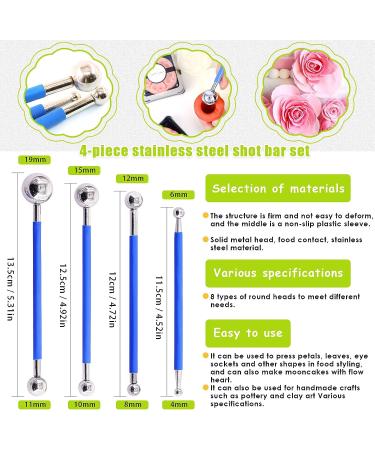 Keadic 37Pcs Rose Red Clay Fondant Extruder Cake Decorating Tool Set | Sugar Modeling Gun with 20 Tips, Disks & Dotting Tool - Buy Online on GoSupps.com