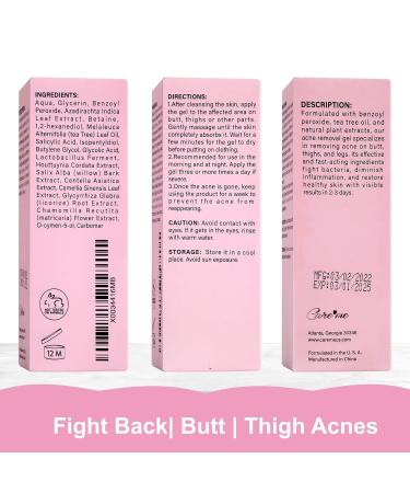 Body Acne Clearing Treatment Serum | Salicylic Acid & Tea Tree Oil | Clear Acne on Buttocks Thighs Back & Chest | 1.37 fl oz - Buy Online on GoSupps.com