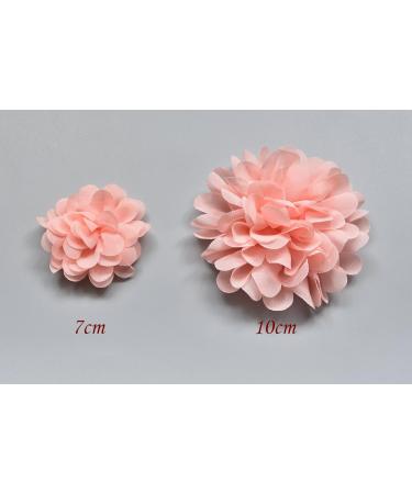 PrettyBoutique Girls Kids Women Chiffon Flower Hair Clip Alligator Clip Party Wedding (7cm Peach) - Buy Online on GoSupps.com