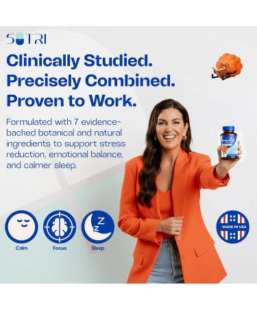 Magnesium Citrate Capsules 200mg for Stress and Sleep Support (1 Month Supply) - Unflavored GABA L-Theanine Supplement to Support Focus Mood and Energy Levels - Veg Calm Magnesium Citrate with 5 HTP - Buy Online on GoSupps.com