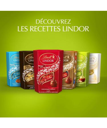 Lindt - Cornet LINDOR - Chocolat la pistache - C ur Fondant 200g 11 cm x 15.7 cm - Buy Online on GoSupps.com
