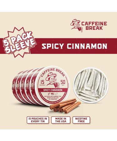 ALP Supply Co - Caffeine Break Spicy Cinnamon Caffeine Pouches - Smooth Spicy Cinnamon Flavor - Clean Bold Energy Anytime - Made in USA - 50mg per pouch - 15 Pouches - Buy Online on GoSupps.com