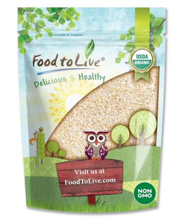 Organic Oat Bran by Food to Live (Non-GMO, Raw, High Fiber Hot Cereal, Milled from High Protein Oats, Vegan, Bulk, Product of the USA)  1.5 Pounds 1.5 Pound (Pack of 1)