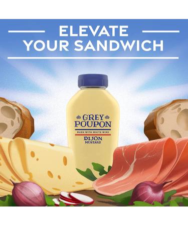 Grey Poupon Dijon Mustard - 10 oz Squeeze Bottle - Buy Online on GoSupps.com