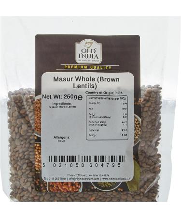 Old India Masur Whole (Brown Lentils) 250g - Buy Online on GoSupps.com