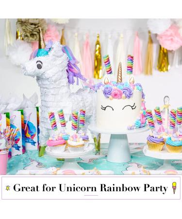 Unicorn Candy Lollipops 20pk - Rainbow Swirl Party Favors for Unicorn Birthday & Pinata - Buy Online on GoSupps.com