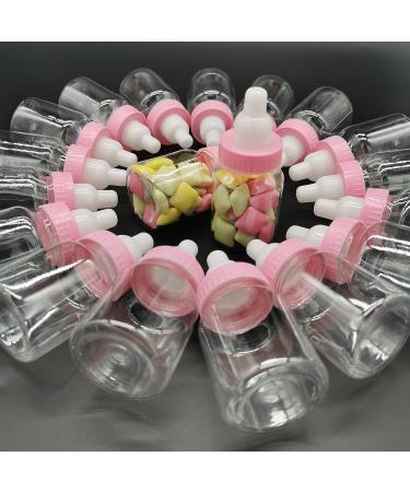 Jessica's Removable Pink Top Bottles for Baby Showers, Parties, and Favors (24 Pack) - Buy Online on GoSupps.com