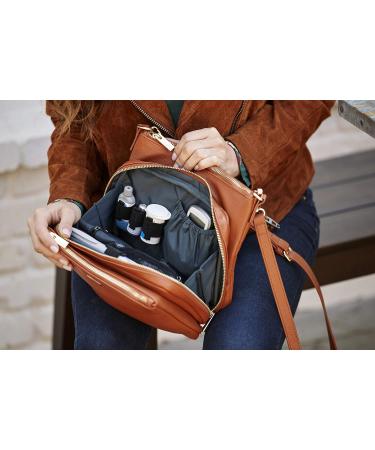 Chic Myabetic Cherise Diabetes Handbag for Glucose Monitoring & Insulin Storage - Cognac - Buy Online on GoSupps.com
