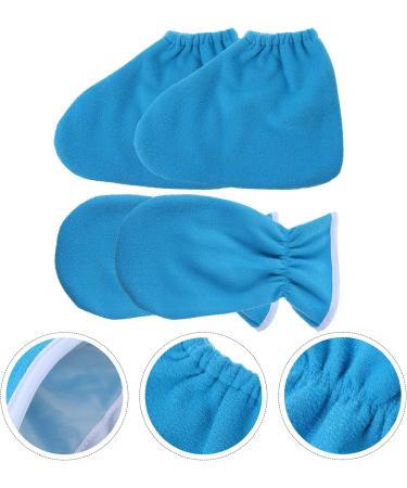 Shop Minkissy 4-Piece Essential Oils Paraffin Wax Gloves & Bathroom Shoes | Heated Moisturizing Socks for Women - International Shipping Available - Buy Online on GoSupps.com