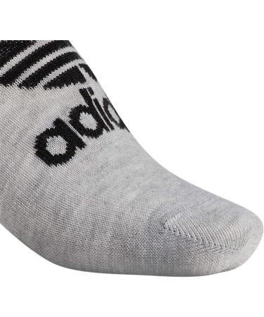 adidas Originals Men's Classic Trefoil Superlite No Show Socks (6-Pair) - Large Heather Grey/White/Black - Buy Online on GoSupps.com
