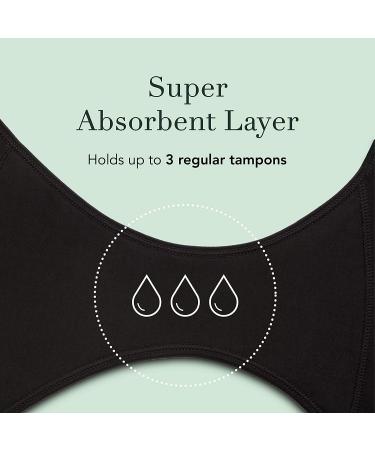 Rael Reusable Black Period Underwear Bikini - Medium Size (1 Count) - Buy Online on GoSupps.com