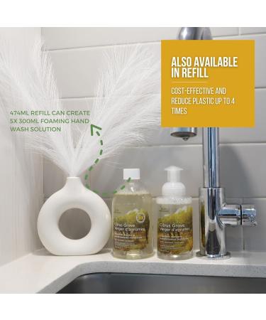 Green Cricket Foaming Hand Wash - 300ml 100% Natural & Vegan | Perfect for individuals with skin sensitivity | No SLS SLES PEG Parabens or Artificial fragrances or colours (Citrus) Citrus 300 ml (Pack of 9) - Buy Online on GoSupps.com