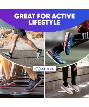 Height Increase Insoles for Men - Taller Shoe Inserts Anti-Squeak Wide Heel Airize Achilles Tendonitis Lift - Buy Online on GoSupps.com